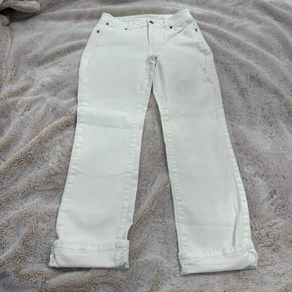 Talbots Heritage Straight White Jeans size 4P - Picture 5 of 12